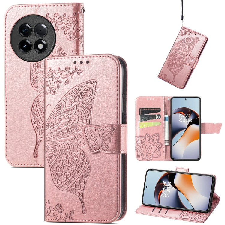 Butterfly Love Flower Embossed Leather Phone Case, For Infinix Note 12 G96, For OnePlus Ace 2, For Realme C55, For Tecno Pova Neo 5G, For ZTE Blade A52, For Samsung Galaxy A14 4G