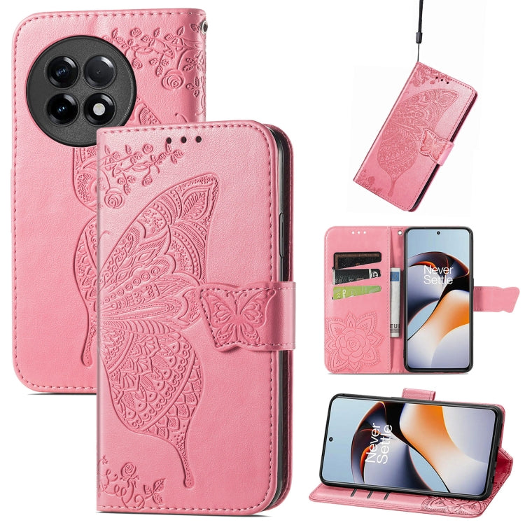 Butterfly Love Flower Embossed Leather Phone Case, For Infinix Note 12 G96, For OnePlus Ace 2, For Realme C55, For Tecno Pova Neo 5G, For ZTE Blade A52, For Samsung Galaxy A14 4G