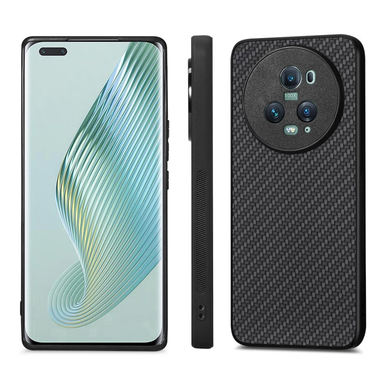 Carbon Fiber Texture Leather Back Cover Phone Case, For Honor Magic5 Pro, For vivo X70