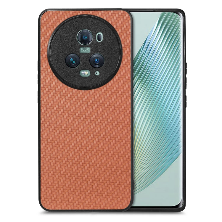 Carbon Fiber Texture Leather Back Cover Phone Case, For Honor Magic5 Pro, For vivo X70