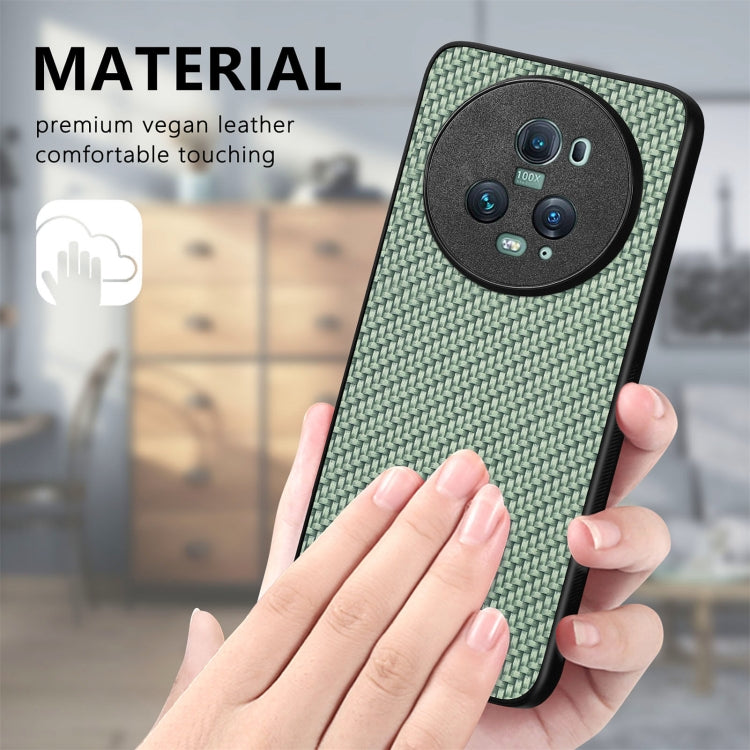 Carbon Fiber Texture Leather Back Cover Phone Case, For Honor Magic5 Pro, For vivo X70