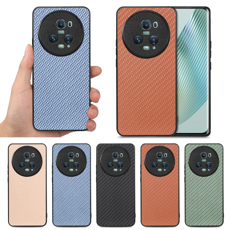 Carbon Fiber Texture Leather Back Cover Phone Case, For Honor Magic5 Pro, For vivo X70