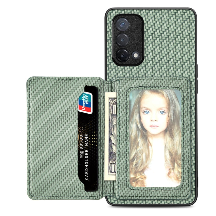 Carbon Fiber Magnetic Card Bag Phone Case, For Xiaomi Poco X5 Pro, For Xiaomi Poco X5, For Xiaomi Redmi Note 10 5G, For Xiaomi Redmi Note 12 5G Global, For OPPO A74 5G