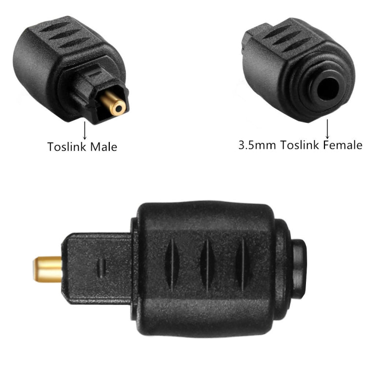 JUNSUNMAY Optical 3.5mm Female Mini Jack Plug to Digital Toslink Male Audio Adapter Connector