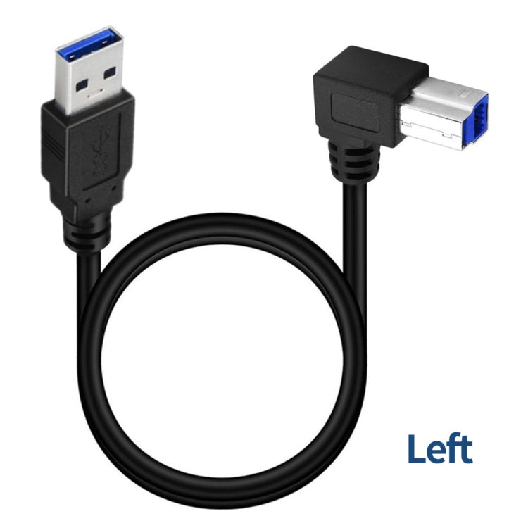 JUNSUNMAY USB 3.0 A Male to USB 3.0 B Male Adapter Cable Cord 1.6ft/0.5M for Docking Station, External Hard Drivers, Scanner, Printer and More, Up, Down, Left, Right