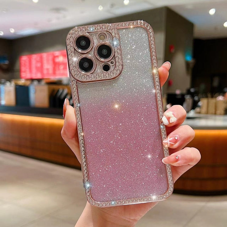 Diamond Gradient Glitter Plated TPU Phone Case, For iPhone 11, For iPhone 15 Pro Max, For iPhone 11 Pro Max, For iPhone 12, For iPhone 12 Pro, For iPhone 12 Pro Max