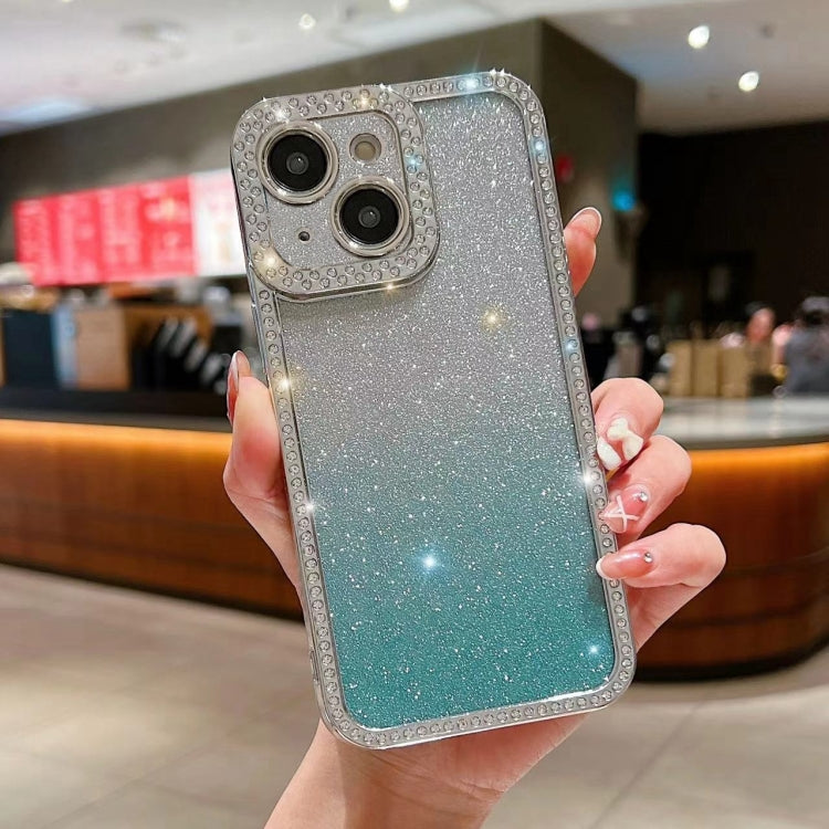 Diamond Gradient Glitter Plated TPU Phone Case, For iPhone 14 Pro Max, For iPhone 15 Plus, For iPhone 15, For iPhone 14 Plus, For iPhone 11 Pro