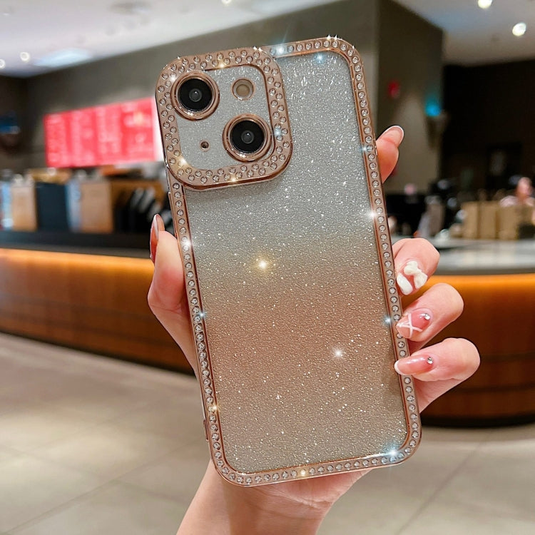 Diamond Gradient Glitter Plated TPU Phone Case, For iPhone 14 Pro Max, For iPhone 15 Plus, For iPhone 15, For iPhone 14 Plus, For iPhone 11 Pro