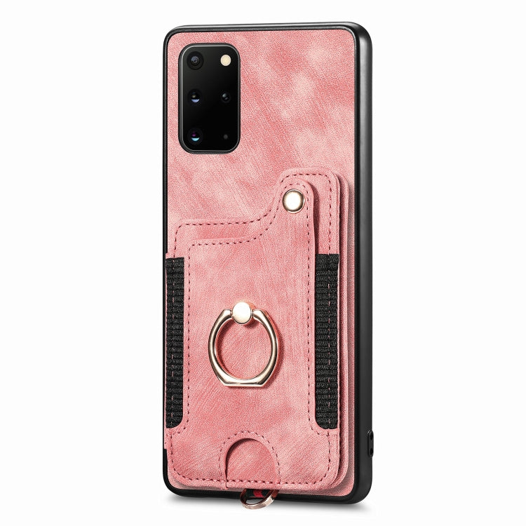 Retro Skin-feel Ring Multi-card Wallet Phone Case, For Samsung Galaxy S20+, For Samsung Galaxy S20 FE, For Samsung Galaxy A54 5G, For Samsung Galaxy A53 5G, For Samsung Galaxy A50, For Samsung Galaxy A42 5G, For Samsung Galaxy A34 5G                   ...