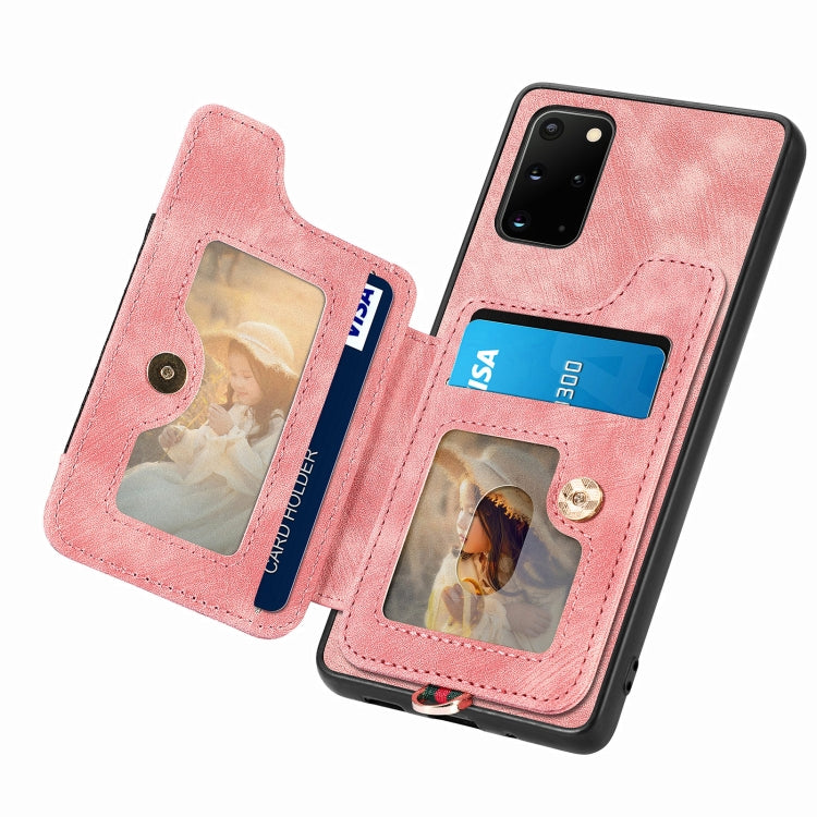 Retro Skin-feel Ring Multi-card Wallet Phone Case, For Samsung Galaxy S20+, For Samsung Galaxy S20 FE, For Samsung Galaxy A54 5G, For Samsung Galaxy A53 5G, For Samsung Galaxy A50, For Samsung Galaxy A42 5G, For Samsung Galaxy A34 5G                   ...