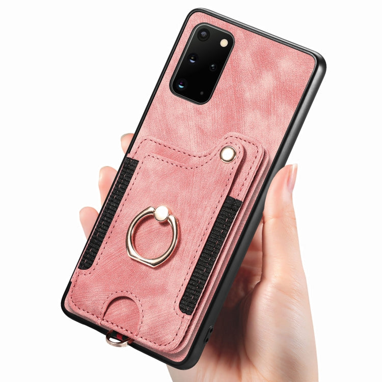 Retro Skin-feel Ring Multi-card Wallet Phone Case, For Samsung Galaxy S20+, For Samsung Galaxy S20 FE, For Samsung Galaxy A54 5G, For Samsung Galaxy A53 5G, For Samsung Galaxy A50, For Samsung Galaxy A42 5G, For Samsung Galaxy A34 5G                   ...