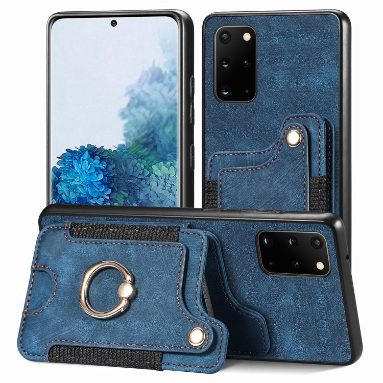 Retro Skin-feel Ring Multi-card Wallet Phone Case, For Samsung Galaxy S20+, For Samsung Galaxy S20 FE, For Samsung Galaxy A54 5G, For Samsung Galaxy A53 5G, For Samsung Galaxy A50, For Samsung Galaxy A42 5G, For Samsung Galaxy A34 5G                   ...