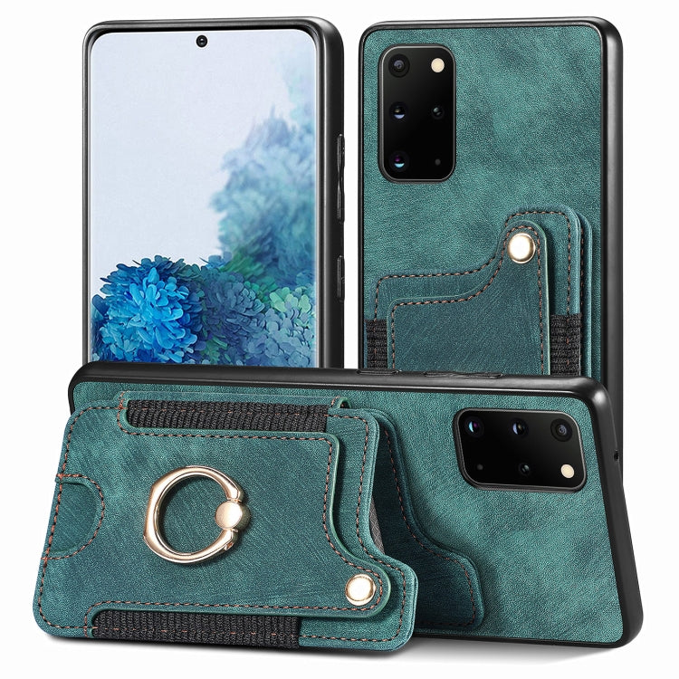 Retro Skin-feel Ring Multi-card Wallet Phone Case, For Samsung Galaxy S20+, For Samsung Galaxy S20 FE, For Samsung Galaxy A54 5G, For Samsung Galaxy A53 5G, For Samsung Galaxy A50, For Samsung Galaxy A42 5G, For Samsung Galaxy A34 5G                   ...