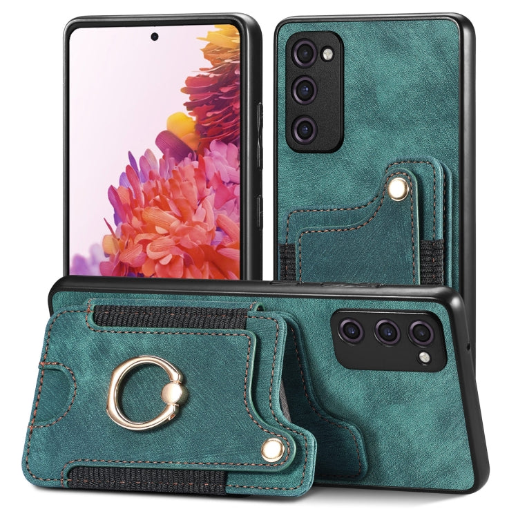 Retro Skin-feel Ring Multi-card Wallet Phone Case, For Samsung Galaxy S20+, For Samsung Galaxy S20 FE, For Samsung Galaxy A54 5G, For Samsung Galaxy A53 5G, For Samsung Galaxy A50, For Samsung Galaxy A42 5G, For Samsung Galaxy A34 5G                   ...