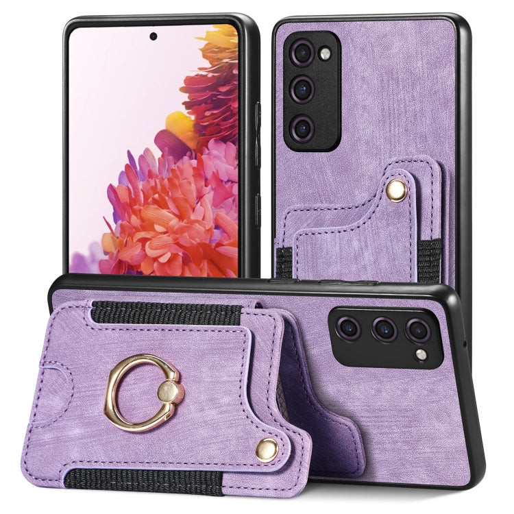 Retro Skin-feel Ring Multi-card Wallet Phone Case, For Samsung Galaxy S20+, For Samsung Galaxy S20 FE, For Samsung Galaxy A54 5G, For Samsung Galaxy A53 5G, For Samsung Galaxy A50, For Samsung Galaxy A42 5G, For Samsung Galaxy A34 5G                   ...