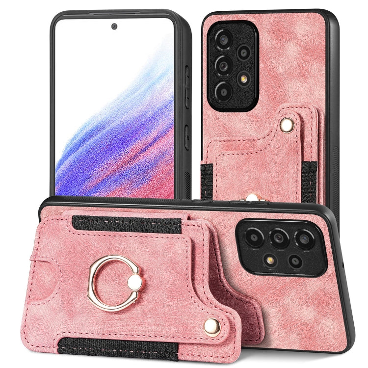 Retro Skin-feel Ring Multi-card Wallet Phone Case, For Samsung Galaxy S20+, For Samsung Galaxy S20 FE, For Samsung Galaxy A54 5G, For Samsung Galaxy A53 5G, For Samsung Galaxy A50, For Samsung Galaxy A42 5G, For Samsung Galaxy A34 5G                   ...