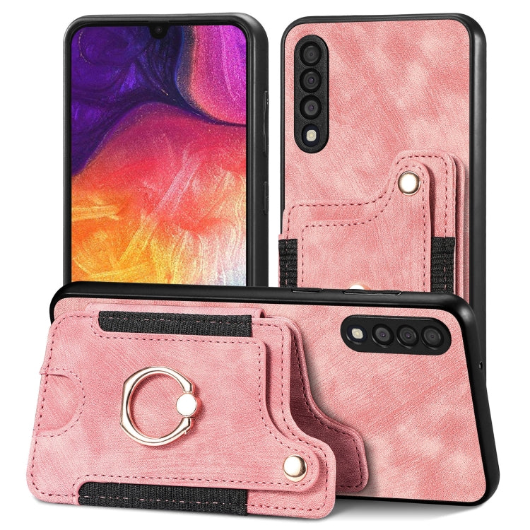 Retro Skin-feel Ring Multi-card Wallet Phone Case, For Samsung Galaxy S20+, For Samsung Galaxy S20 FE, For Samsung Galaxy A54 5G, For Samsung Galaxy A53 5G, For Samsung Galaxy A50, For Samsung Galaxy A42 5G, For Samsung Galaxy A34 5G                   ...