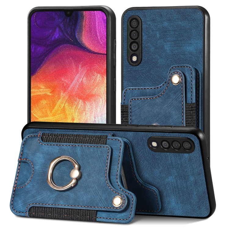 Retro Skin-feel Ring Multi-card Wallet Phone Case, For Samsung Galaxy S20+, For Samsung Galaxy S20 FE, For Samsung Galaxy A54 5G, For Samsung Galaxy A53 5G, For Samsung Galaxy A50, For Samsung Galaxy A42 5G, For Samsung Galaxy A34 5G                   ...