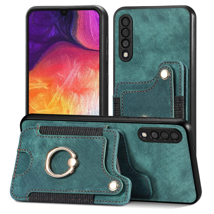 Retro Skin-feel Ring Multi-card Wallet Phone Case, For Samsung Galaxy S20+, For Samsung Galaxy S20 FE, For Samsung Galaxy A54 5G, For Samsung Galaxy A53 5G, For Samsung Galaxy A50, For Samsung Galaxy A42 5G, For Samsung Galaxy A34 5G                   ...