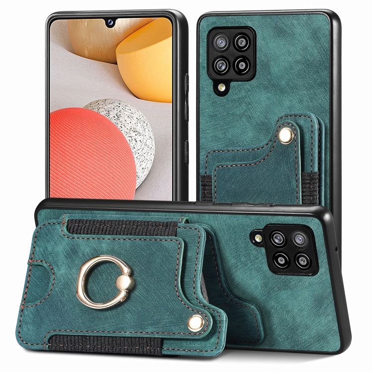 Retro Skin-feel Ring Multi-card Wallet Phone Case, For Samsung Galaxy S20+, For Samsung Galaxy S20 FE, For Samsung Galaxy A54 5G, For Samsung Galaxy A53 5G, For Samsung Galaxy A50, For Samsung Galaxy A42 5G, For Samsung Galaxy A34 5G                   ...
