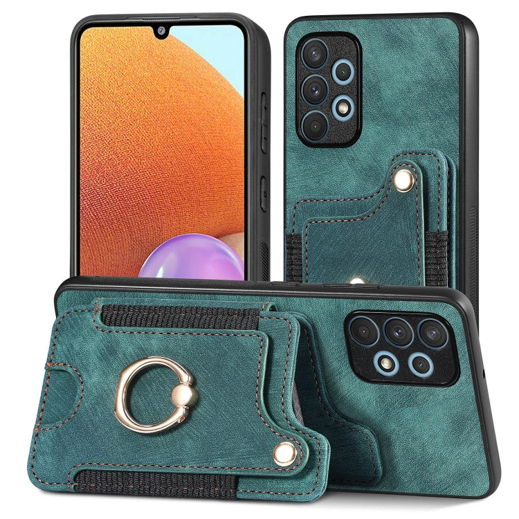 Retro Skin-feel Ring Multi-card Wallet Phone Case, For Samsung Galaxy A32 4G, For Samsung Galaxy A21s, For Samsung Galaxy A04, For Realme C35