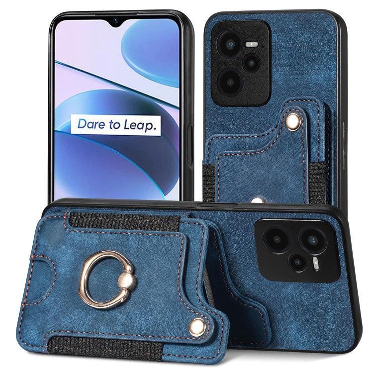 Retro Skin-feel Ring Multi-card Wallet Phone Case, For Samsung Galaxy A32 4G, For Samsung Galaxy A21s, For Samsung Galaxy A04, For Realme C35