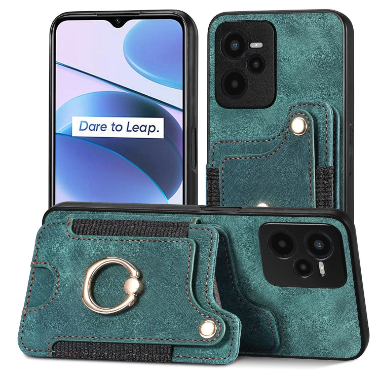 Retro Skin-feel Ring Multi-card Wallet Phone Case, For Samsung Galaxy A32 4G, For Samsung Galaxy A21s, For Samsung Galaxy A04, For Realme C35