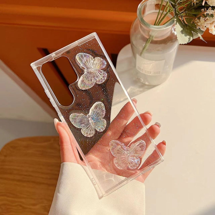 Clear Crystal Butterflies TPU Phone Case, For Samsung Galaxy S10, For Samsung Galaxy S10+, For Samsung Galaxy S20, For Samsung Galaxy S20+, For Samsung Galaxy S20 Ultra, For Samsung Galaxy Note10, For Samsung Galaxy Note10+, For Samsung Galaxy Note20  ...