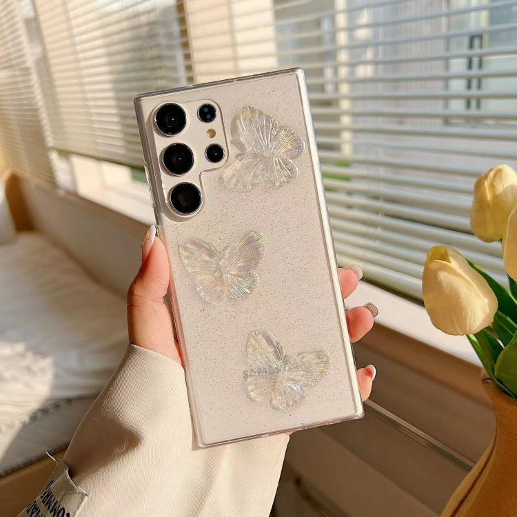 Clear Crystal Butterflies TPU Phone Case, For Samsung Galaxy S10, For Samsung Galaxy S10+, For Samsung Galaxy S20, For Samsung Galaxy S20+, For Samsung Galaxy S20 Ultra, For Samsung Galaxy Note10, For Samsung Galaxy Note10+, For Samsung Galaxy Note20  ...