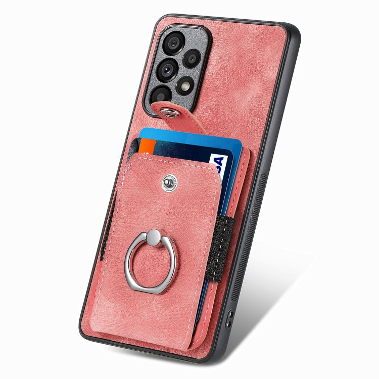 Retro Skin-feel Ring Card Wallet Phone Case, For Samsung Galaxy A53 5G, For Samsung Galaxy A70 / A70s, For Samsung Galaxy A71, For Samsung Galaxy Note20, For Samsung Galaxy Note20 Ultra