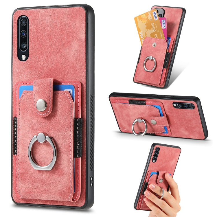Retro Skin-feel Ring Card Wallet Phone Case, For Samsung Galaxy A53 5G, For Samsung Galaxy A70 / A70s, For Samsung Galaxy A71, For Samsung Galaxy Note20, For Samsung Galaxy Note20 Ultra