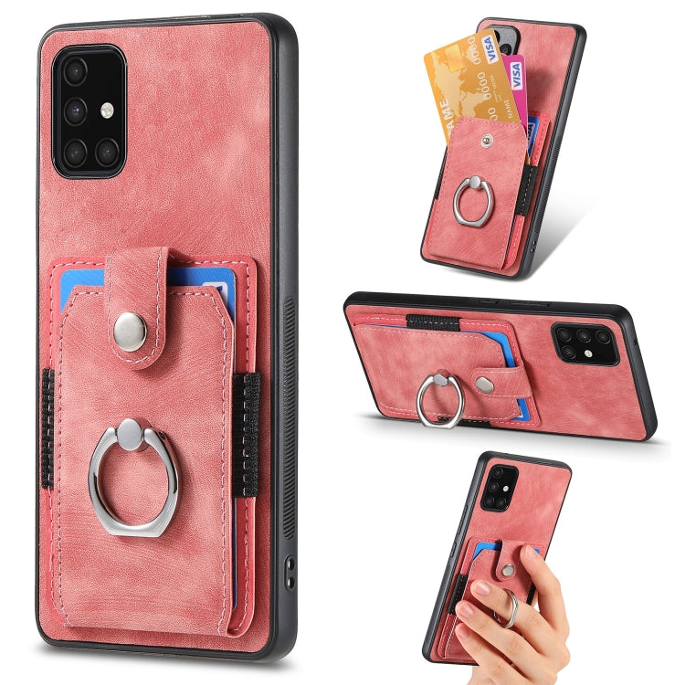 Retro Skin-feel Ring Card Wallet Phone Case, For Samsung Galaxy A53 5G, For Samsung Galaxy A70 / A70s, For Samsung Galaxy A71, For Samsung Galaxy Note20, For Samsung Galaxy Note20 Ultra