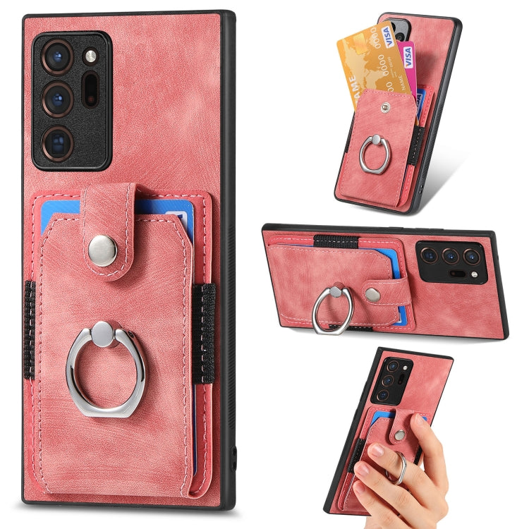 Retro Skin-feel Ring Card Wallet Phone Case, For Samsung Galaxy A53 5G, For Samsung Galaxy A70 / A70s, For Samsung Galaxy A71, For Samsung Galaxy Note20, For Samsung Galaxy Note20 Ultra