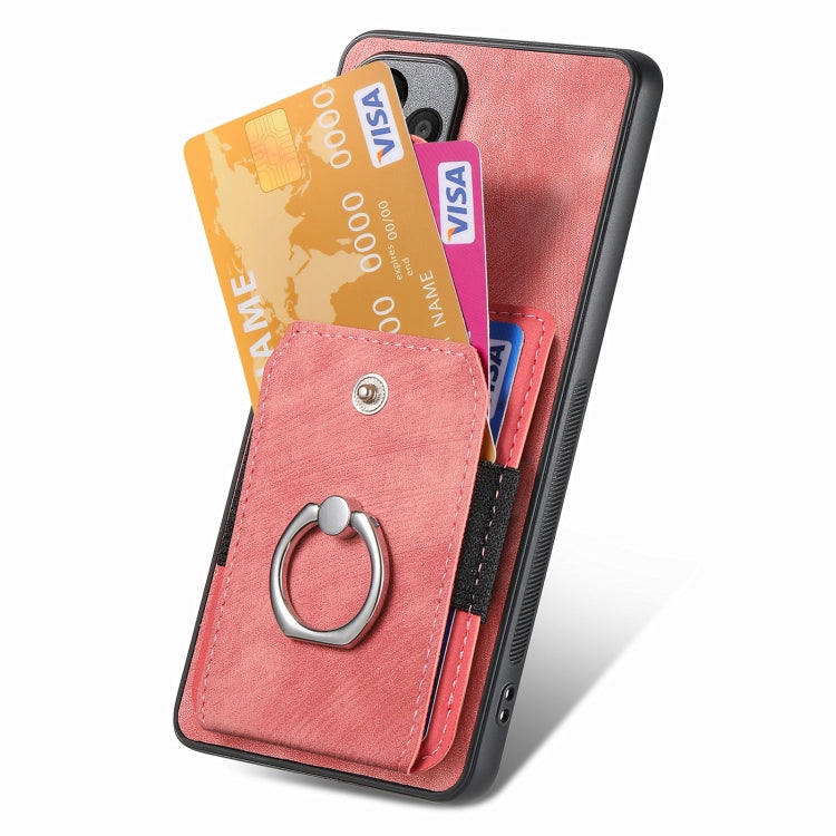 Retro Skin-feel Ring Card Wallet Phone Case, For Google Pixel 6 Pro, For Google Pixel 6, For Google Pixel 7 Pro, For Google Pixel 7, For Xiaomi Poco X5 Pro, For Xiaomi Redmi 9A