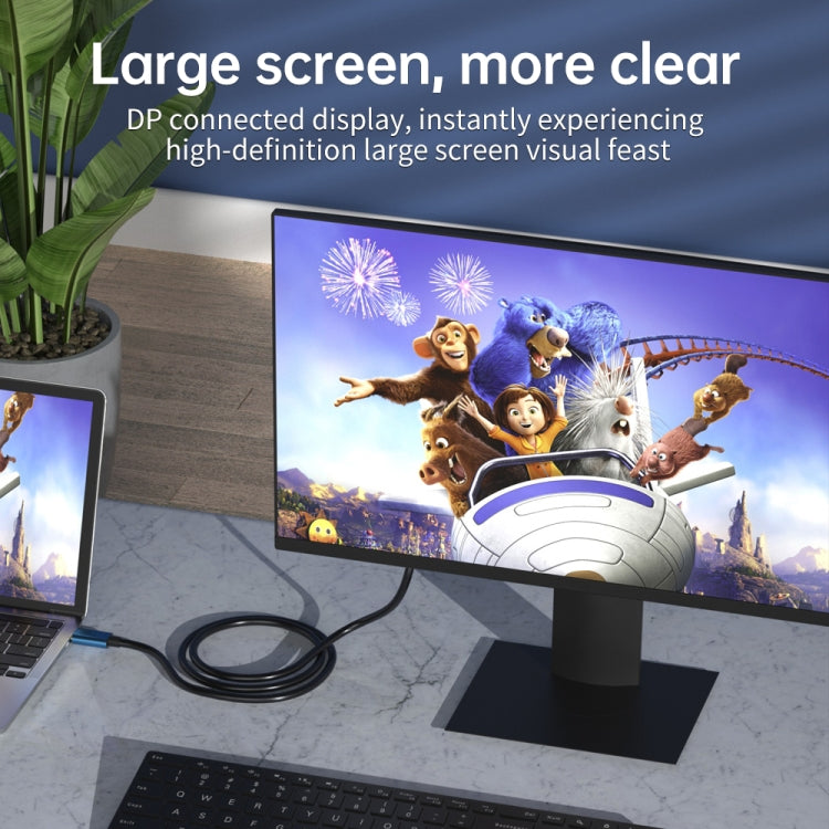 V175B Suitable for TV Projector Display Type-C to DP 8K Same Screen Line