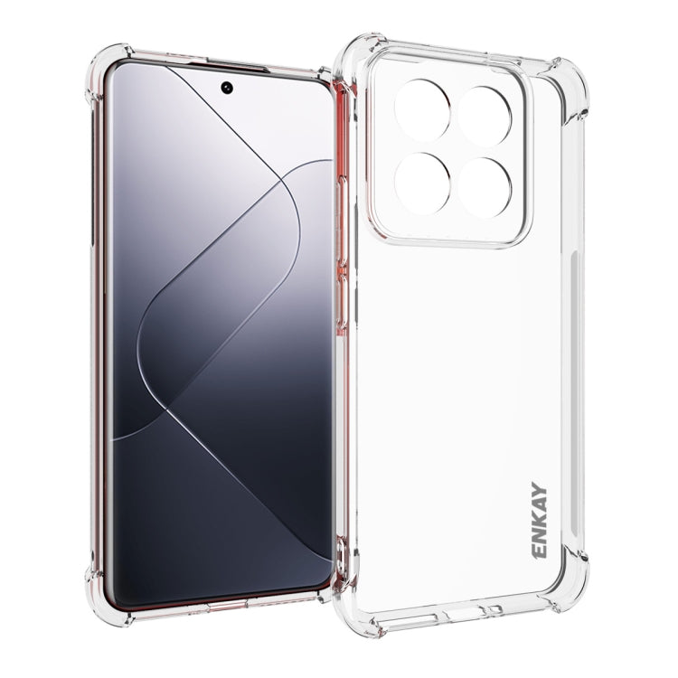 ENKAY Hat-Prince Transparent TPU Shockproof Phone Case, For Xiaomi 17T Pro5G, For Redmi 15a 5G, For Xiaomi 17T, For Xiaomi 17 Ultra, For Redmi Note 15 Pro 4G Global 163.2mm, For Redmi K90, For Redmi K90 Pro Max, For Redmi Note 15 Pro+ 5G Global 163.3mm...