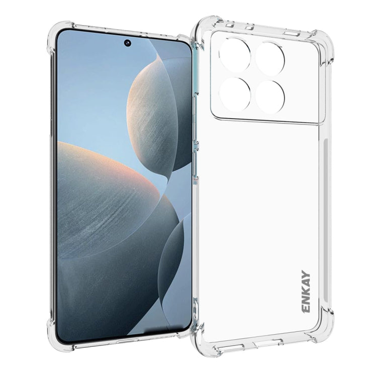 ENKAY Hat-Prince Transparent TPU Shockproof Phone Case, For Xiaomi 17T Pro5G, For Redmi 15a 5G, For Xiaomi 17T, For Xiaomi 17 Ultra, For Redmi Note 15 Pro 4G Global 163.2mm, For Redmi K90, For Redmi K90 Pro Max, For Redmi Note 15 Pro+ 5G Global 163.3mm...