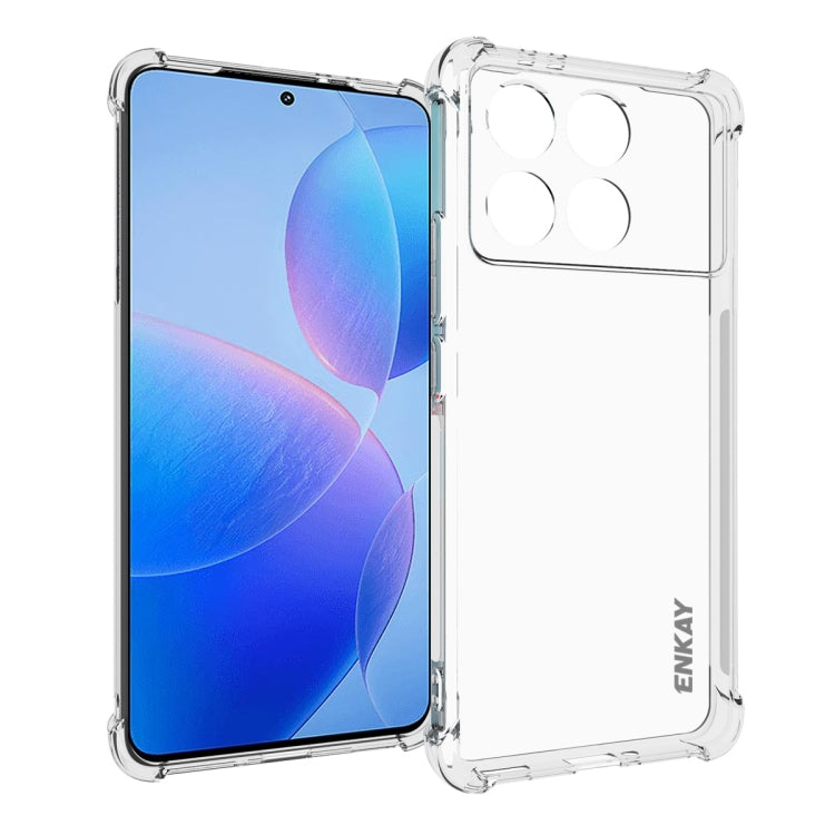 ENKAY Hat-Prince Transparent TPU Shockproof Phone Case, For Xiaomi 17T Pro5G, For Redmi 15a 5G, For Xiaomi 17T, For Xiaomi 17 Ultra, For Redmi Note 15 Pro 4G Global 163.2mm, For Redmi K90, For Redmi K90 Pro Max, For Redmi Note 15 Pro+ 5G Global 163.3mm...
