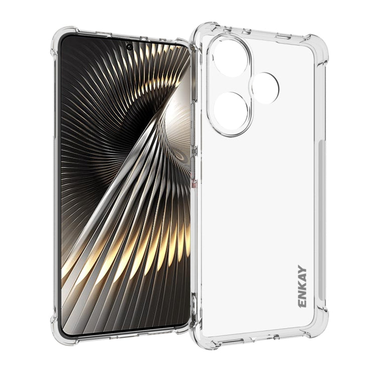 ENKAY Hat-Prince Transparent TPU Shockproof Phone Case, For Xiaomi 17T Pro5G, For Redmi 15a 5G, For Xiaomi 17T, For Xiaomi 17 Ultra, For Redmi Note 15 Pro 4G Global 163.2mm, For Redmi K90, For Redmi K90 Pro Max, For Redmi Note 15 Pro+ 5G Global 163.3mm...