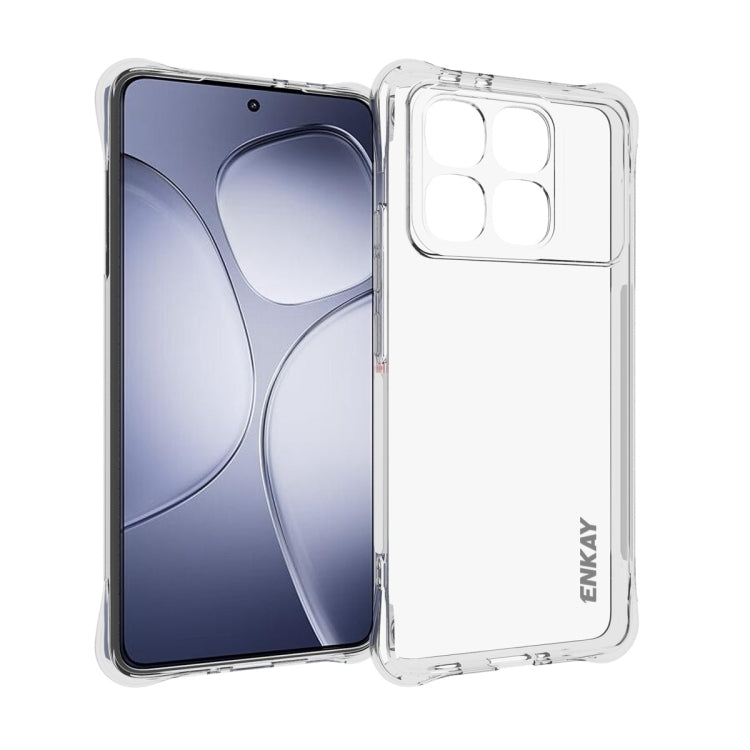 ENKAY Hat-Prince Transparent TPU Shockproof Phone Case, For Xiaomi 17T Pro5G, For Redmi 15a 5G, For Xiaomi 17T, For Xiaomi 17 Ultra, For Redmi Note 15 Pro 4G Global 163.2mm, For Redmi K90, For Redmi K90 Pro Max, For Redmi Note 15 Pro+ 5G Global 163.3mm...