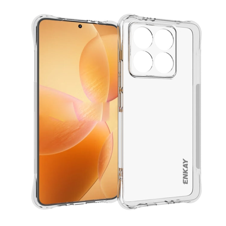 ENKAY Hat-Prince Transparent TPU Shockproof Phone Case, For Xiaomi 17T Pro5G, For Redmi 15a 5G, For Xiaomi 17T, For Xiaomi 17 Ultra, For Redmi Note 15 Pro 4G Global 163.2mm, For Redmi K90, For Redmi K90 Pro Max, For Redmi Note 15 Pro+ 5G Global 163.3mm...