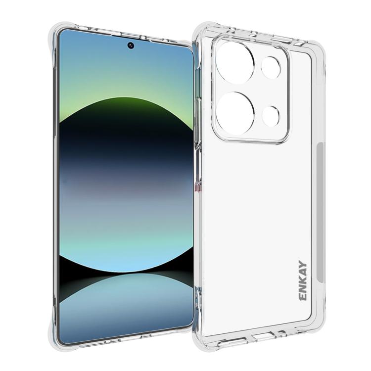 ENKAY Hat-Prince Transparent TPU Shockproof Phone Case, For Redmi Note 17 Pro 5G Global 163mm, For Xiaomi 17T Pro5G, For Redmi 15a 5G, For Xiaomi 17T, For Xiaomi 17 Ultra, For Redmi Note 15 Pro 4G Global 163.2mm, For Redmi K90, For Redmi K90 Pro Max   ...