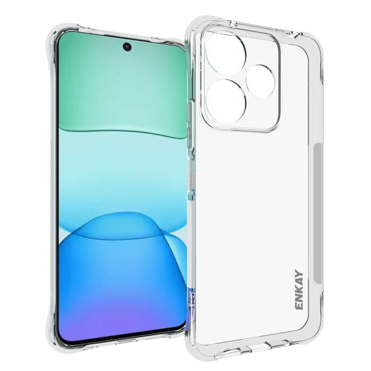 ENKAY Hat-Prince Transparent TPU Shockproof Phone Case, For Redmi Note 17 Pro 5G Global 163mm, For Xiaomi 17T Pro5G, For Redmi 15a 5G, For Xiaomi 17T, For Xiaomi 17 Ultra, For Redmi Note 15 Pro 4G Global 163.2mm, For Redmi K90, For Redmi K90 Pro Max   ...