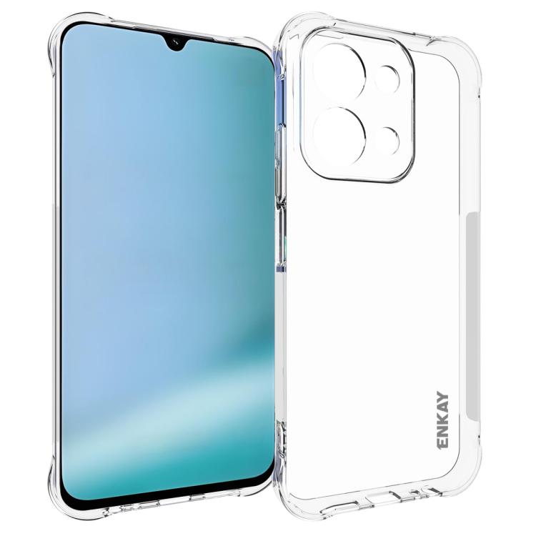 ENKAY Hat-Prince Transparent TPU Shockproof Phone Case, For Redmi 17 4G / 5G Global 170mm, For Redmi Note 15 4G / 5G Global 164mm, For Redmi 15C 5G / 4G EU 173mm, For Xiaomi Poco M7 Plus 5G / M7 4G 169mm, Redmi 15 5G Global / 15 4G SEA 169.5mm         ...