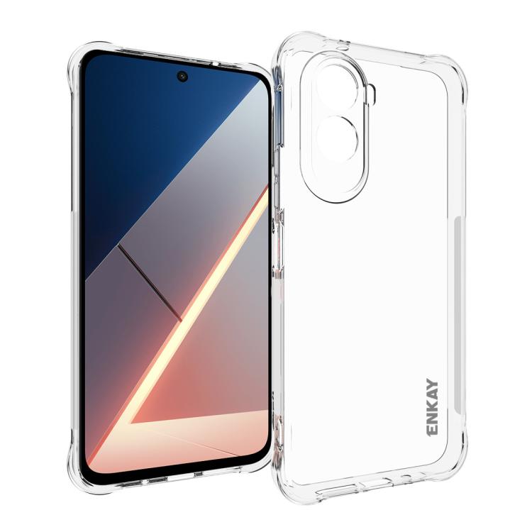 ENKAY Hat-Prince Transparent TPU Shockproof Phone Case, For Redmi 17 4G / 5G Global 170mm, For Redmi Note 15 4G / 5G Global 164mm, For Redmi 15C 5G / 4G EU 173mm, For Xiaomi Poco M7 Plus 5G / M7 4G 169mm, Redmi 15 5G Global / 15 4G SEA 169.5mm         ...