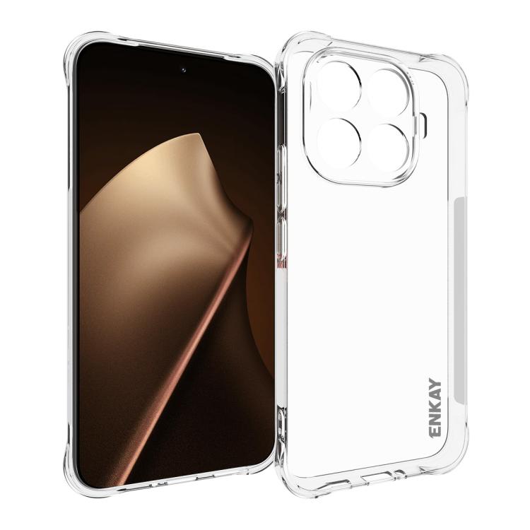 ENKAY Hat-Prince Transparent TPU Shockproof Phone Case, For Redmi Note 17 Pro 5G Global 163mm, For Xiaomi 17T Pro5G, For Redmi 15a 5G, For Xiaomi 17T, For Xiaomi 17 Ultra, For Redmi Note 15 Pro 4G Global 163.2mm, For Redmi K90, For Redmi K90 Pro Max   ...
