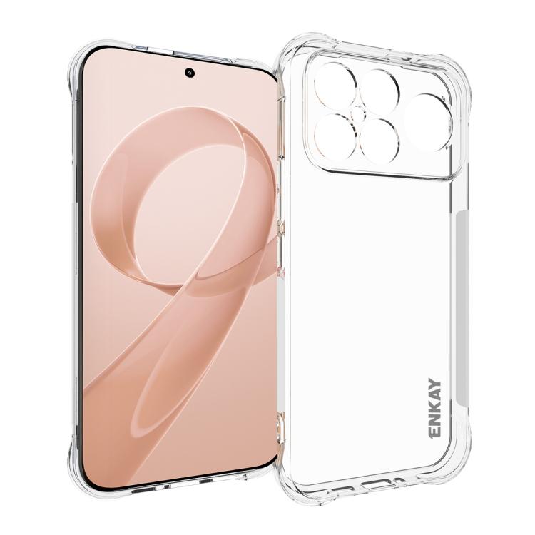 ENKAY Hat-Prince Transparent TPU Shockproof Phone Case, For Redmi Note 17 Pro 5G Global 163mm, For Xiaomi 17T Pro5G, For Redmi 15a 5G, For Xiaomi 17T, For Xiaomi 17 Ultra, For Redmi Note 15 Pro 4G Global 163.2mm, For Redmi K90, For Redmi K90 Pro Max   ...