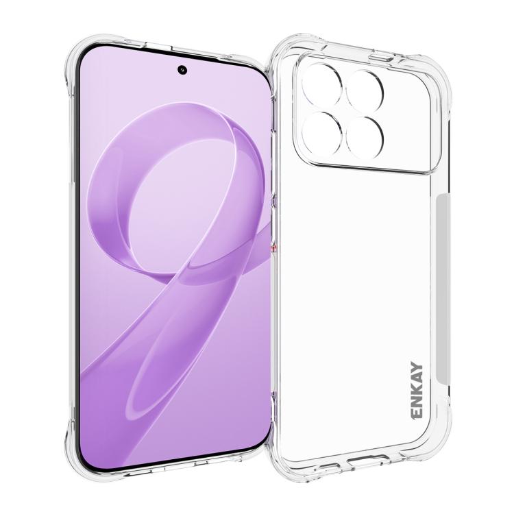 ENKAY Hat-Prince Transparent TPU Shockproof Phone Case, For Redmi Note 17 Pro 5G Global 163mm, For Xiaomi 17T Pro5G, For Redmi 15a 5G, For Xiaomi 17T, For Xiaomi 17 Ultra, For Redmi Note 15 Pro 4G Global 163.2mm, For Redmi K90, For Redmi K90 Pro Max   ...