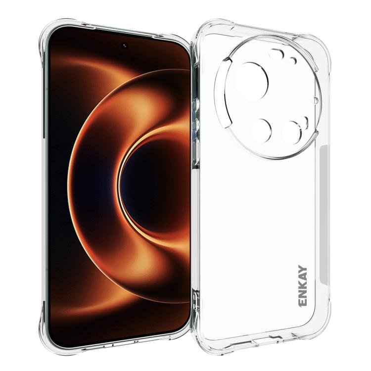 ENKAY Hat-Prince Transparent TPU Shockproof Phone Case, For Redmi Note 17 Pro 5G Global 163mm, For Xiaomi 17T Pro5G, For Redmi 15a 5G, For Xiaomi 17T, For Xiaomi 17 Ultra, For Redmi Note 15 Pro 4G Global 163.2mm, For Redmi K90, For Redmi K90 Pro Max   ...