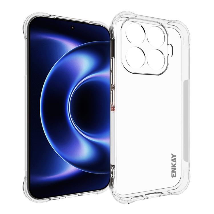 ENKAY Hat-Prince Transparent TPU Shockproof Phone Case, For Redmi Note 17 Pro 5G Global 163mm, For Xiaomi 17T Pro5G, For Redmi 15a 5G, For Xiaomi 17T, For Xiaomi 17 Ultra, For Redmi Note 15 Pro 4G Global 163.2mm, For Redmi K90, For Redmi K90 Pro Max   ...